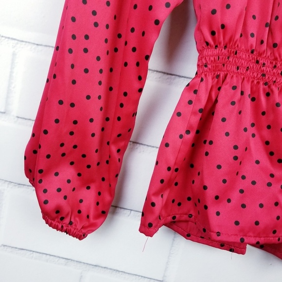 Ellen Tracy Polkadot Retro BOHO Tunic Size Medium - Picture 3 of 7